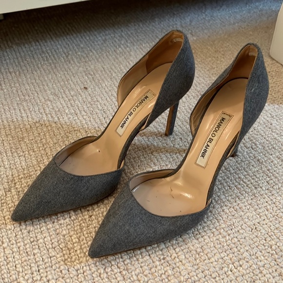 Manolo Blahnik Grey pumps - Picture 1 of 4